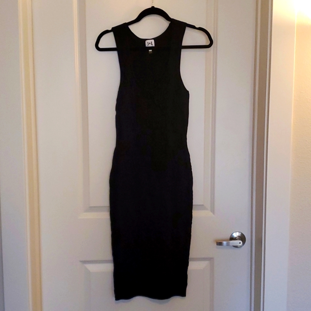 John + Jenn Small Knit Textured Black Dress US Small